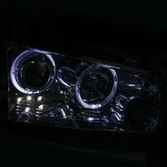 AnzoUSA 121382 Projector Headlights with Halo Chrome