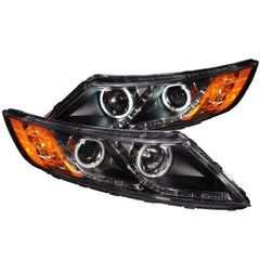 AnzoUSA 121460 Projector Headlights with Halo Black (SMD LED)