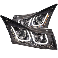 AnzoUSA 121462 Projector Headlights with U-Bar Black