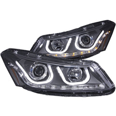 AnzoUSA 121483 Projector Headlights with U-Bar Black