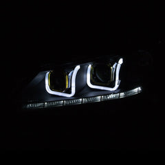 AnzoUSA 121492 Projector Headlights with U-Bar Black