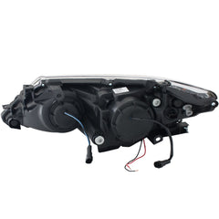 AnzoUSA 121512 Projector Headlights with Halo Black