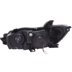 AnzoUSA 121518 Projector Headlights with Plank Style Design Black with Amber