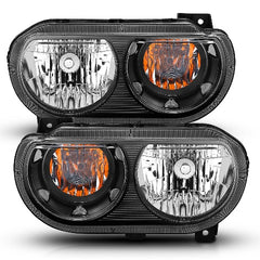 AnzoUSA 121526 Crystal Headlights Black