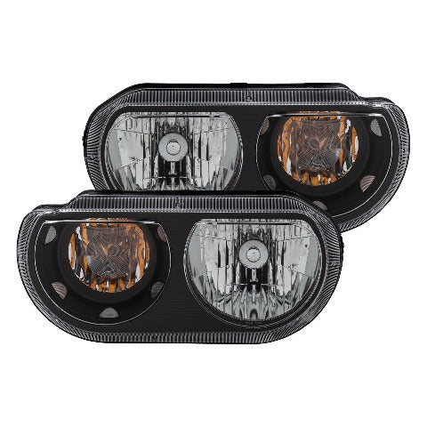 AnzoUSA 121526 Crystal Headlights Black