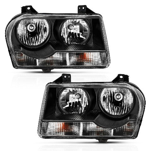 AnzoUSA 121544 Crystal Headlight Black