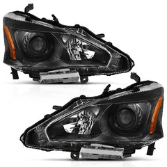 AnzoUSA 121549 Projector Headlight Black Amber