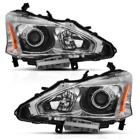 AnzoUSA 121550 Projector Headlight Chrome Amber