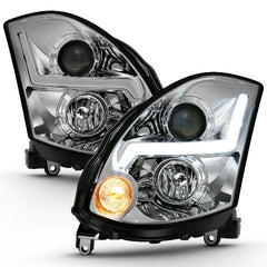 AnzoUSA 121557 Projector Headlight Plank Style Black (HID Compatible, No HID Kit )
