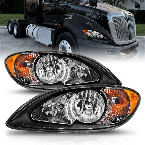 AnzoUSA 131032 Crystal Headlights Black Housing (Oe Replacement)