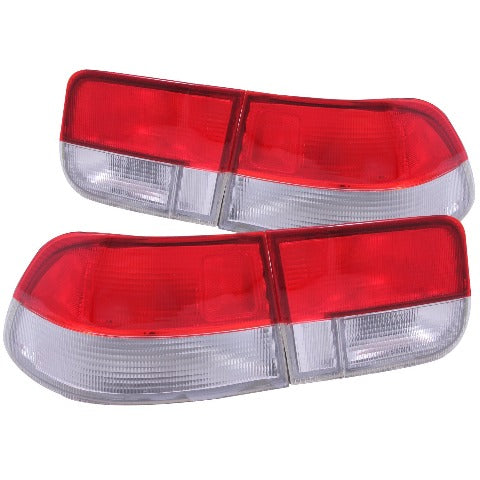 AnzoUSA 221147 Taillights Red/Clear - OEM 4pc