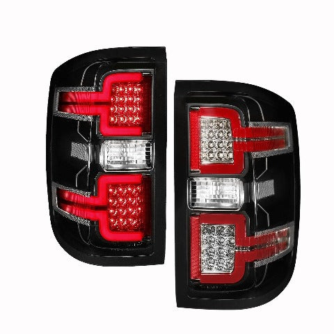 AnzoUSA 311289 LED Taillights Black with Sequential