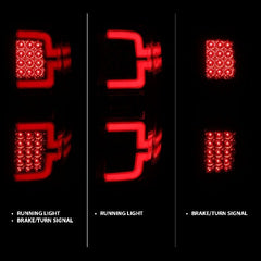 AnzoUSA 311291 LED Taillights Chrome with Sequential