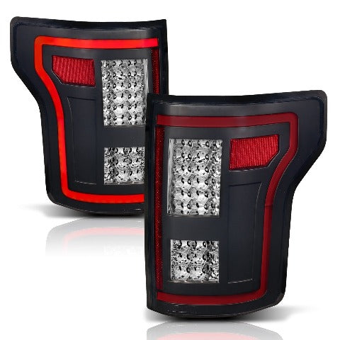 AnzoUSA 311293 LED Taillights Black with Sequential