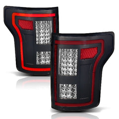 AnzoUSA 311293 LED Taillights Black with Sequential