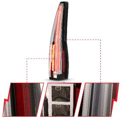 AnzoUSA 311296 LED Taillights Red/Clear