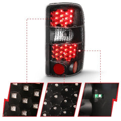 AnzoUSA 311298 LED Taillights Black/Clear