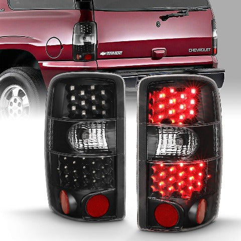 AnzoUSA 311298 LED Taillights Black/Clear