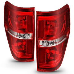 AnzoUSA 311299 Euro Taillight Red/Clear (without Bulb)