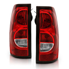 AnzoUSA 311302 Taillight Red/Clear Lens with Black Trim (OE Replacement)