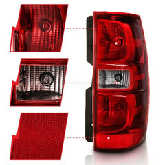AnzoUSA 311304 Taillight Red/Clear Lens (OE Replacement)