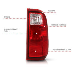 AnzoUSA 311305 Taillight Red/Clear Lens (OE Replacement)