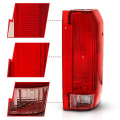 AnzoUSA 311306 Taillight Red/Clear Lens (OE Replacement)