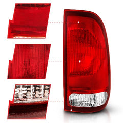 AnzoUSA 311307 Taillight Red/Clear Lens (OE Replacement)