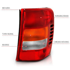 AnzoUSA 311308 Taillight Red/Clear Lens (OE Replacement)