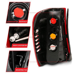 AnzoUSA 311308 Taillight Red/Clear Lens (OE Replacement)
