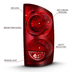 AnzoUSA 311309 Tail Light Red Lens (OE)