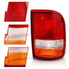 AnzoUSA 311310 Tail Light Red/Clear (OE)
