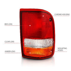 AnzoUSA 311310 Tail Light Red/Clear (OE)