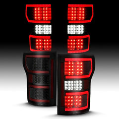 AnzoUSA 311314 LED Taillight Black (Red Light Bar) ( with Sequential)