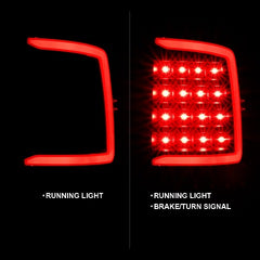AnzoUSA 311318 LED Taillight Plank Style Black with Clear Lens