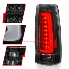 AnzoUSA 311344 LED Taillights Black Housing Clear Lens