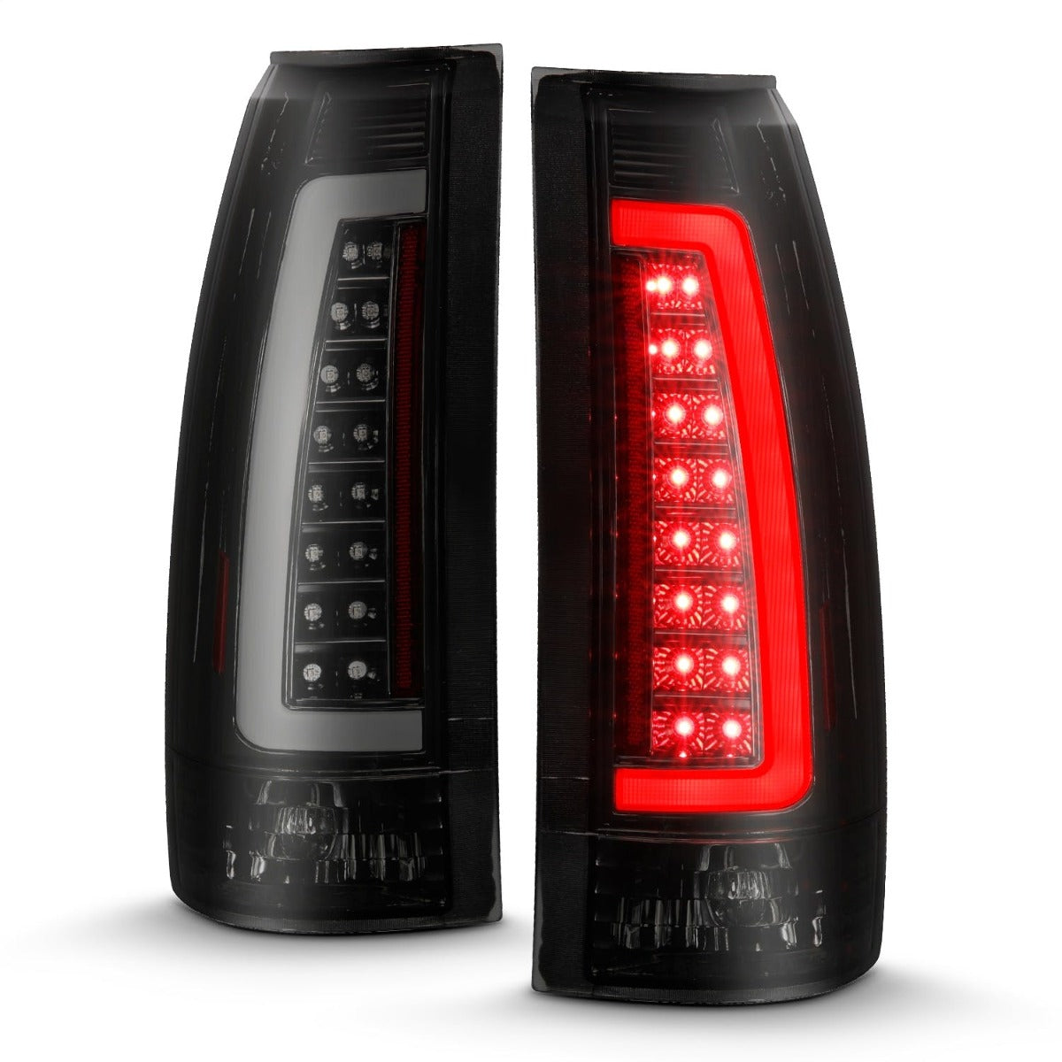 AnzoUSA 311345 LED Taillights Black Housing Smoke Lens