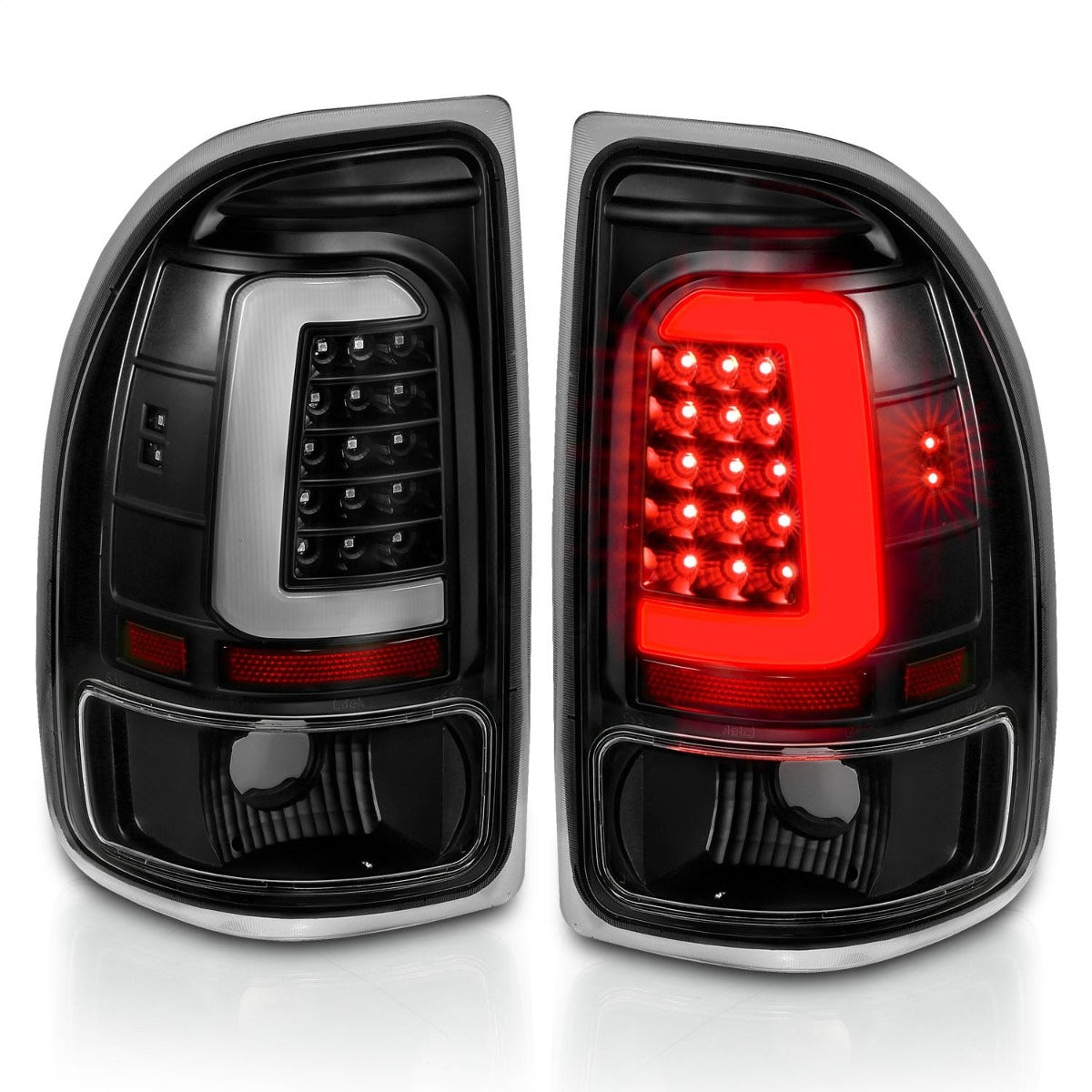 AnzoUSA 311347 LED Taillights Black Housing Clear Lens