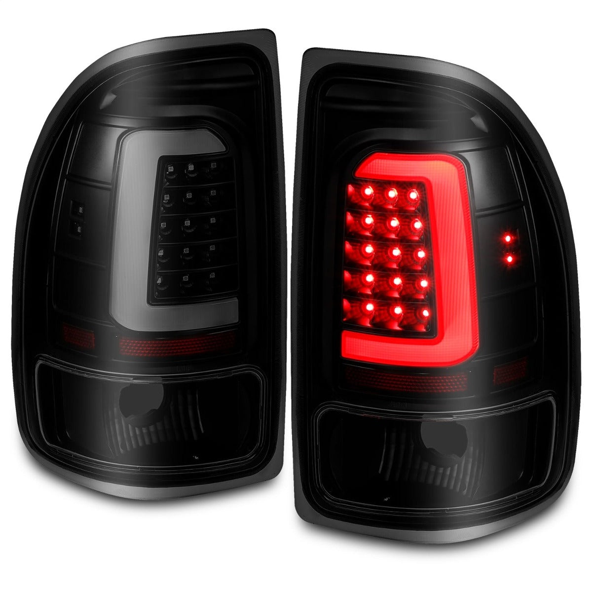 AnzoUSA 311348 LED Taillights Black Housing Smoke Lens