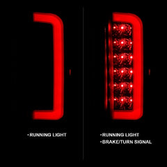 AnzoUSA 311351 LED Taillights Black Housing Smoke Lens