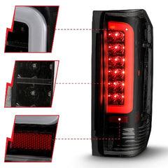 AnzoUSA 311351 LED Taillights Black Housing Smoke Lens