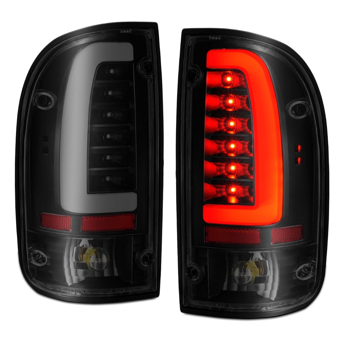 AnzoUSA 311354 LED Taillights Black Housing Smoke Lens