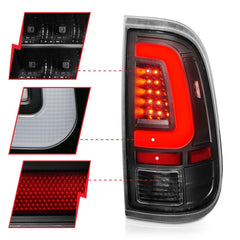 AnzoUSA 311356 LED Taillights Black Housing Clear Lens