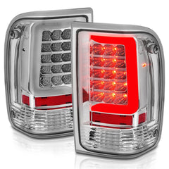 AnzoUSA 311361 LED Tail Light with Light Bar Black Housing Clear Lens