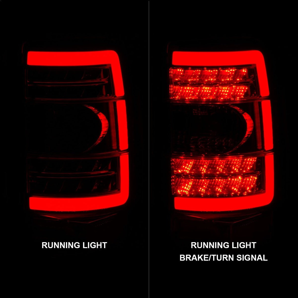 AnzoUSA 311364 LED Tail Light with Red Lens Chrome Housing