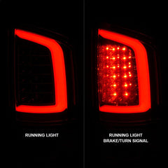 AnzoUSA 311370 LED Tail Lights with Light Red/Clear Lens