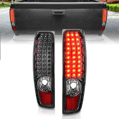 AnzoUSA 311385 LED Tail Lights Black Housing Clear Lens