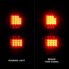 AnzoUSA 311398 LED Tail Lights Black Housing Smoke Lens