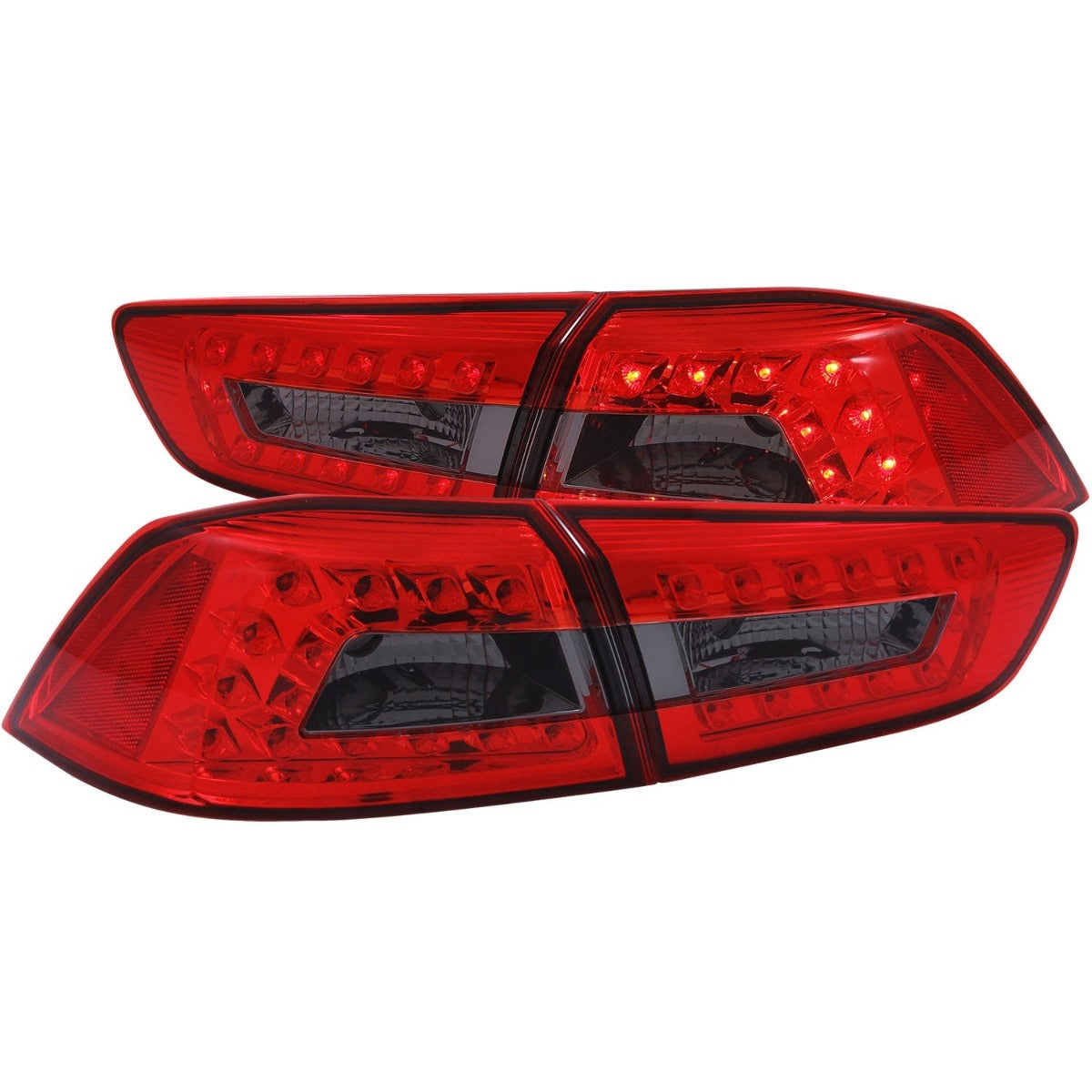 AnzoUSA 321277 LED Taillights Red/Smoke