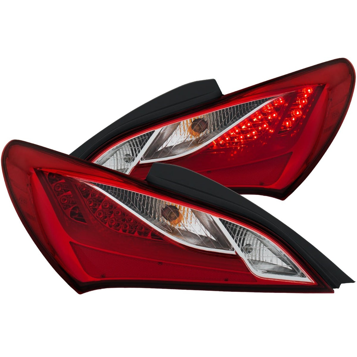 AnzoUSA 321334 LED Taillights Red/Clear